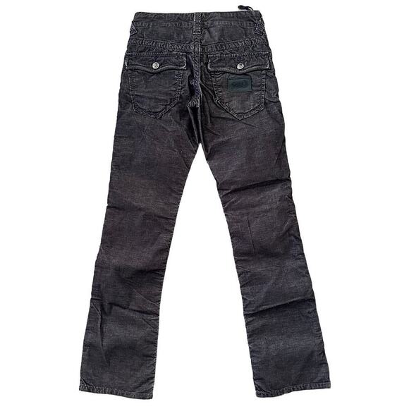 Stitch's Arizona Black Corduroy Button Fly Straight Leg Denim Jeans 28 NWT $219 - Picture 2 of 9